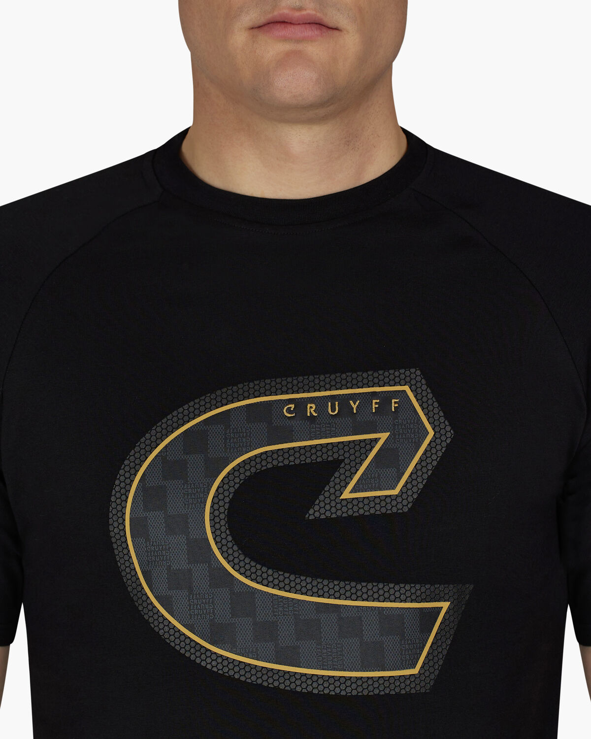 C-Tee, Black/Gold, hi-res