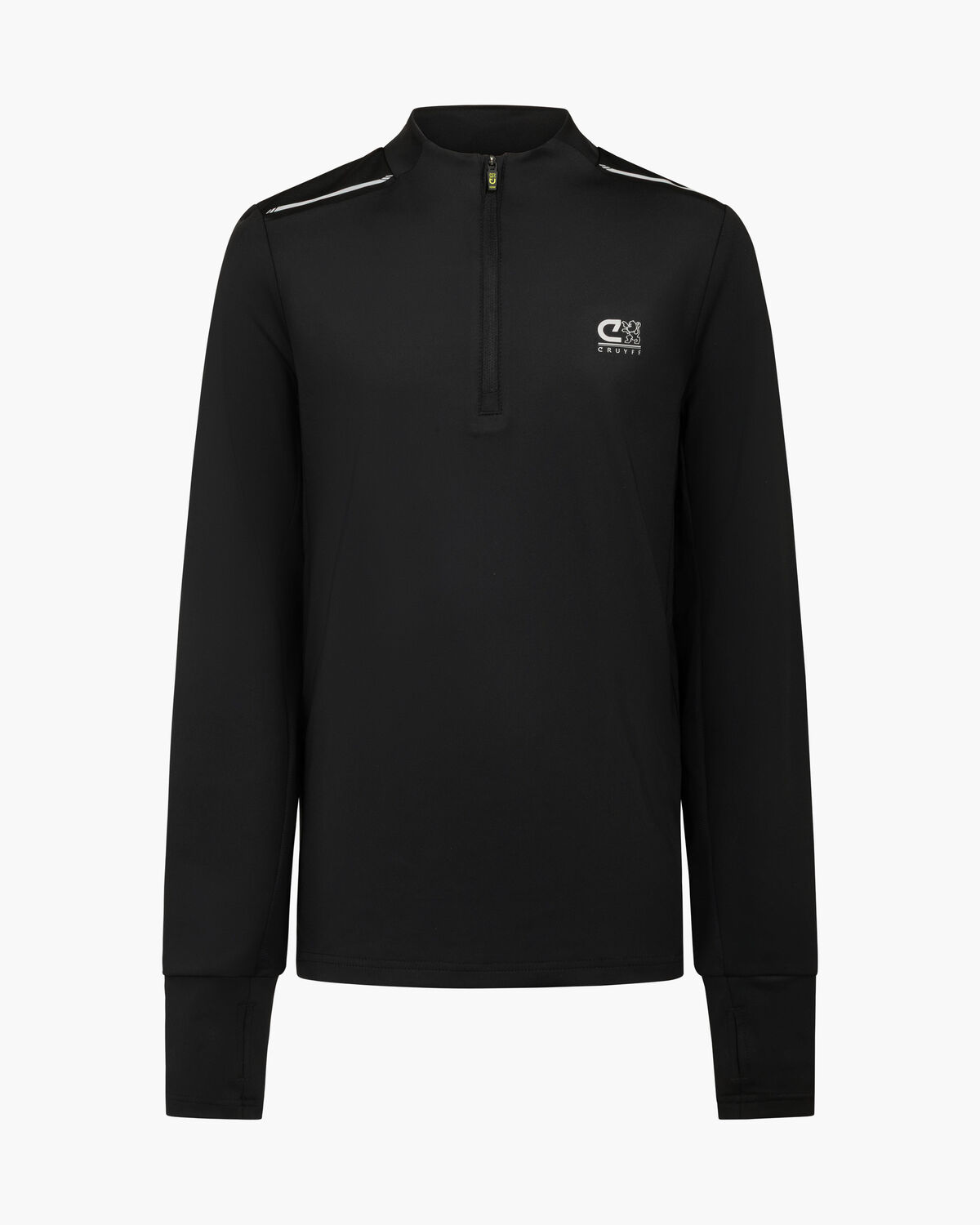 Ametrine 1/4 Zip Top, Black, hi-res