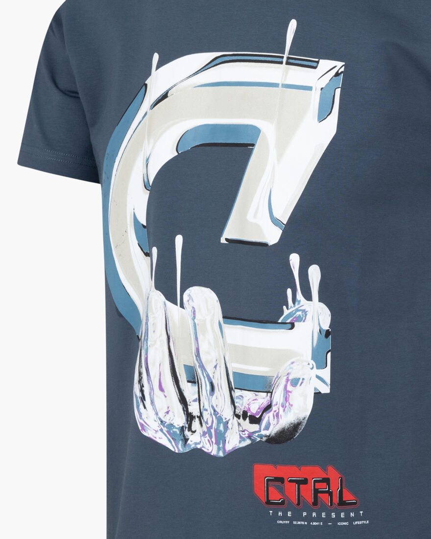 Control Tee, Charcoal Grey, hi-res