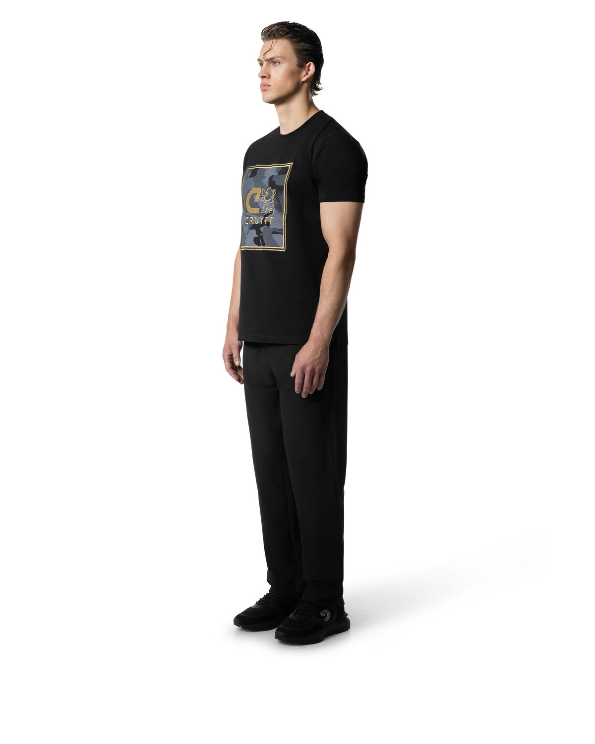 Kamuflaza tee, Black/Gold, hi-res