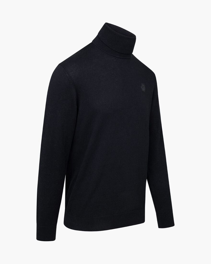 Basco Turtle Neck - Cotton, Black, hi-res
