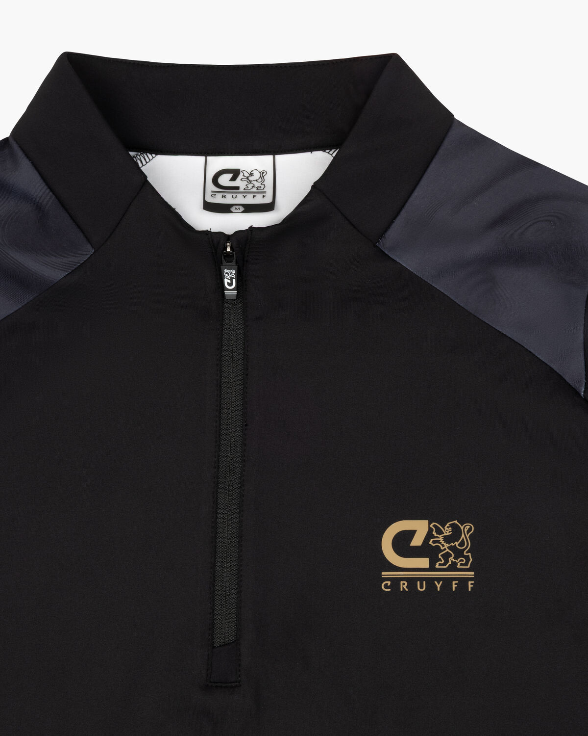 Striker 1/4 Zip Top, Black/Gold, hi-res