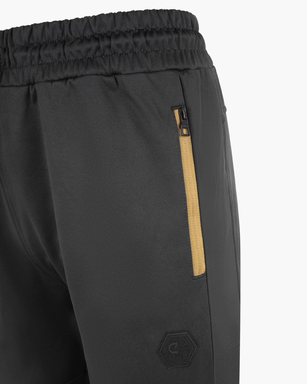 Funello Trackpants, Black/Gold, hi-res