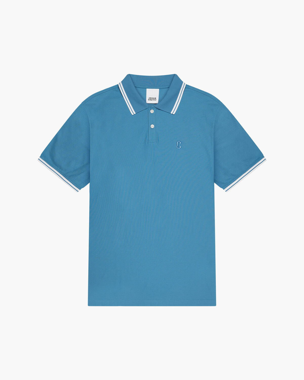 Luxury Piquet Polo, Blue, hi-res