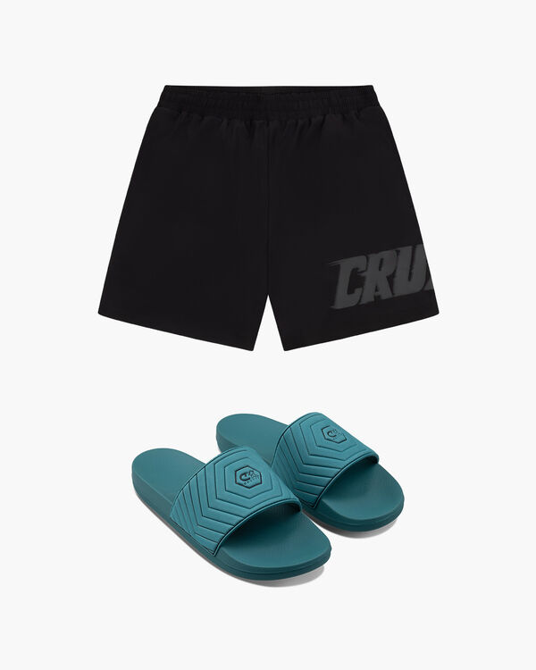 Hydro Swimshorts & Hex Slide