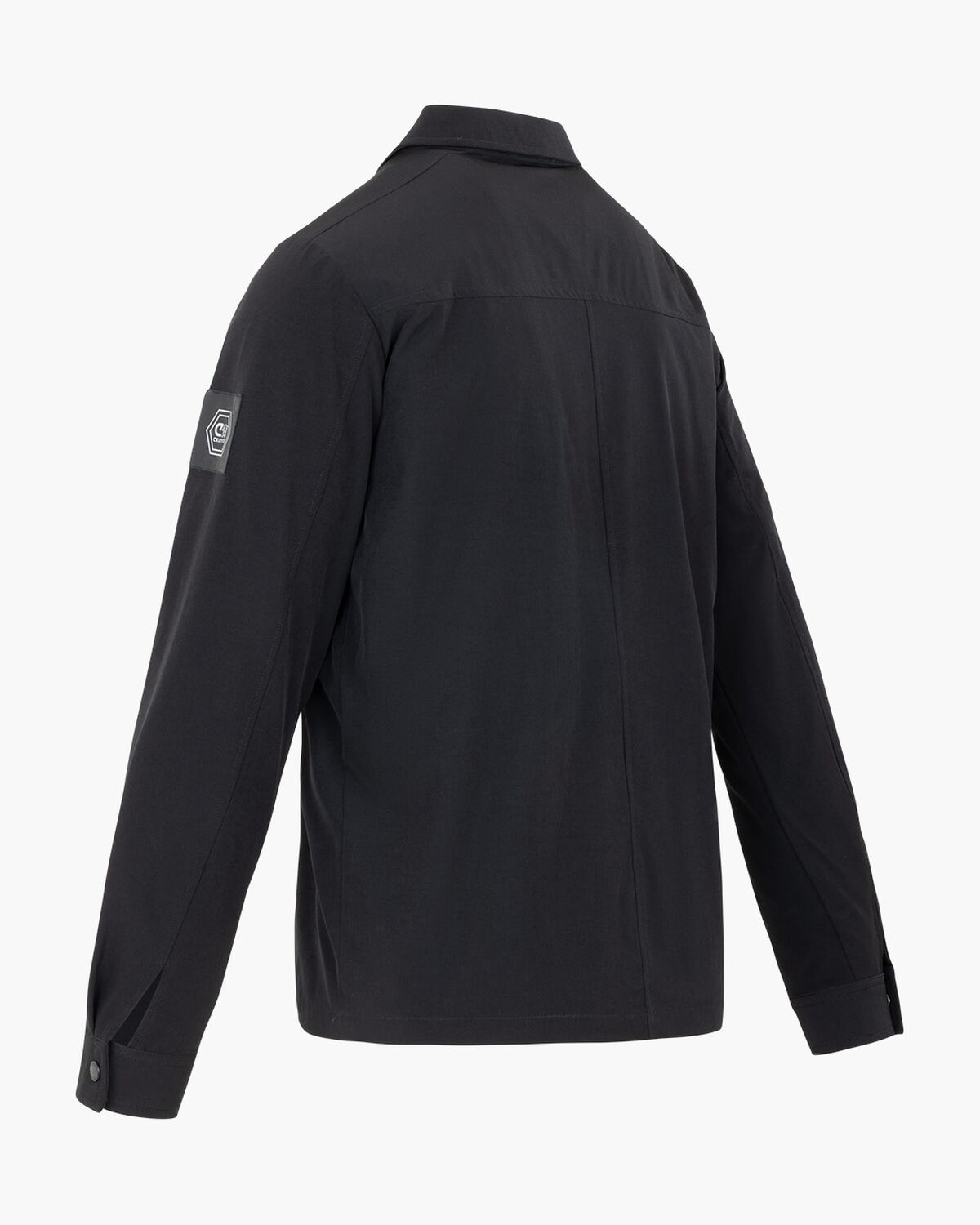 Papery Overshirt, Black, hi-res