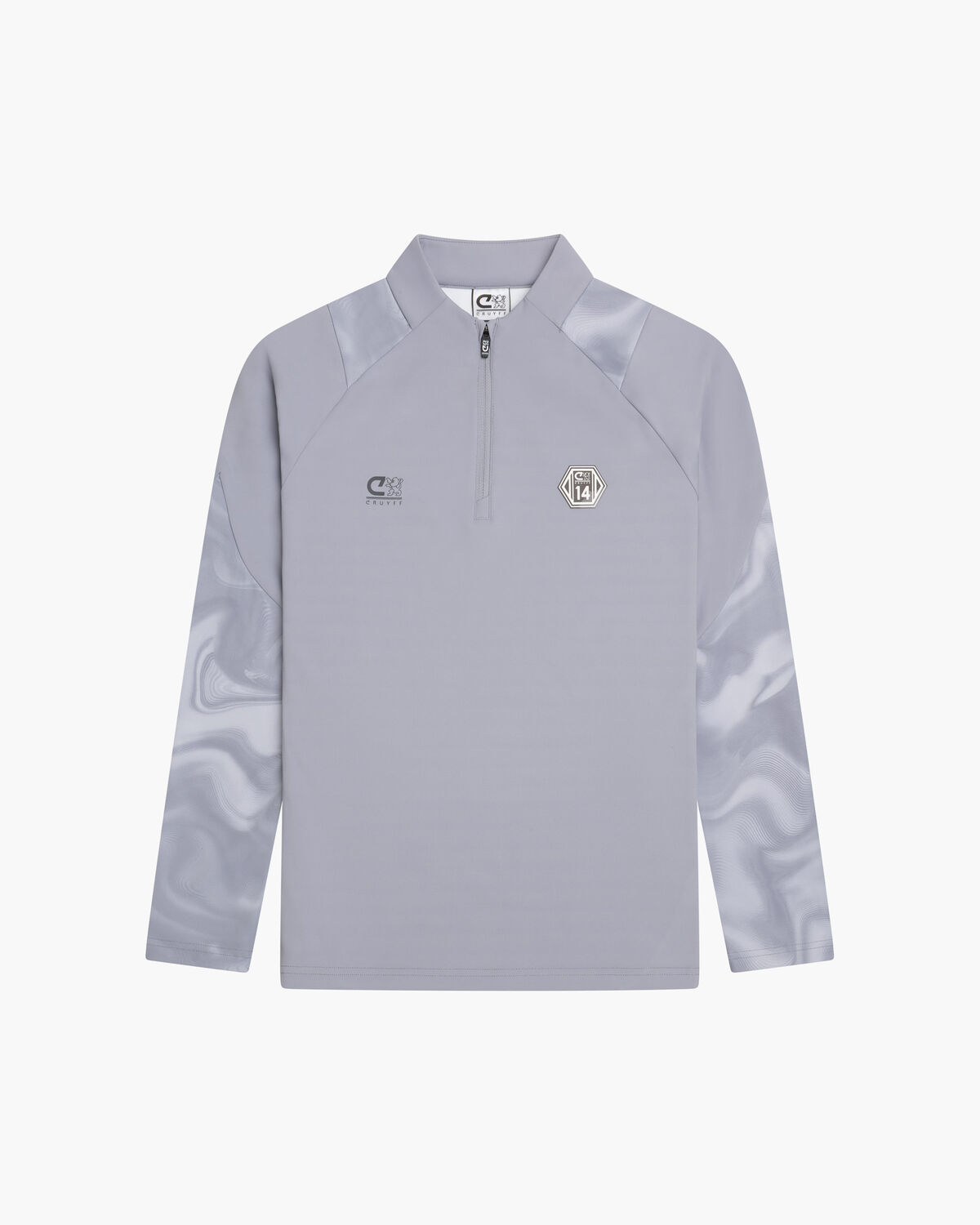 Defense 1/4 Zip Top, Light Grey, hi-res