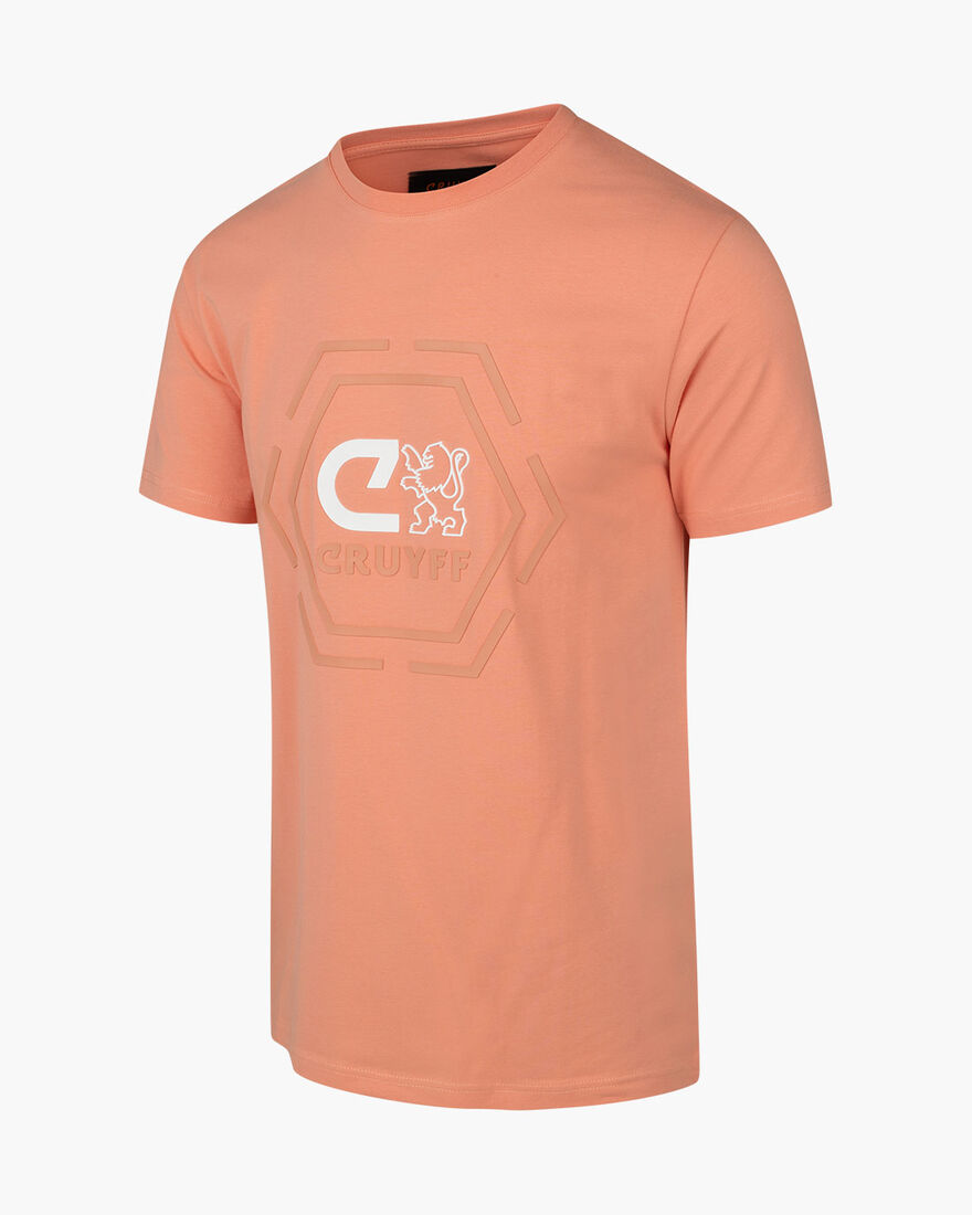 Kane Tee - 95% Co 5%Ea, Coral, hi-res