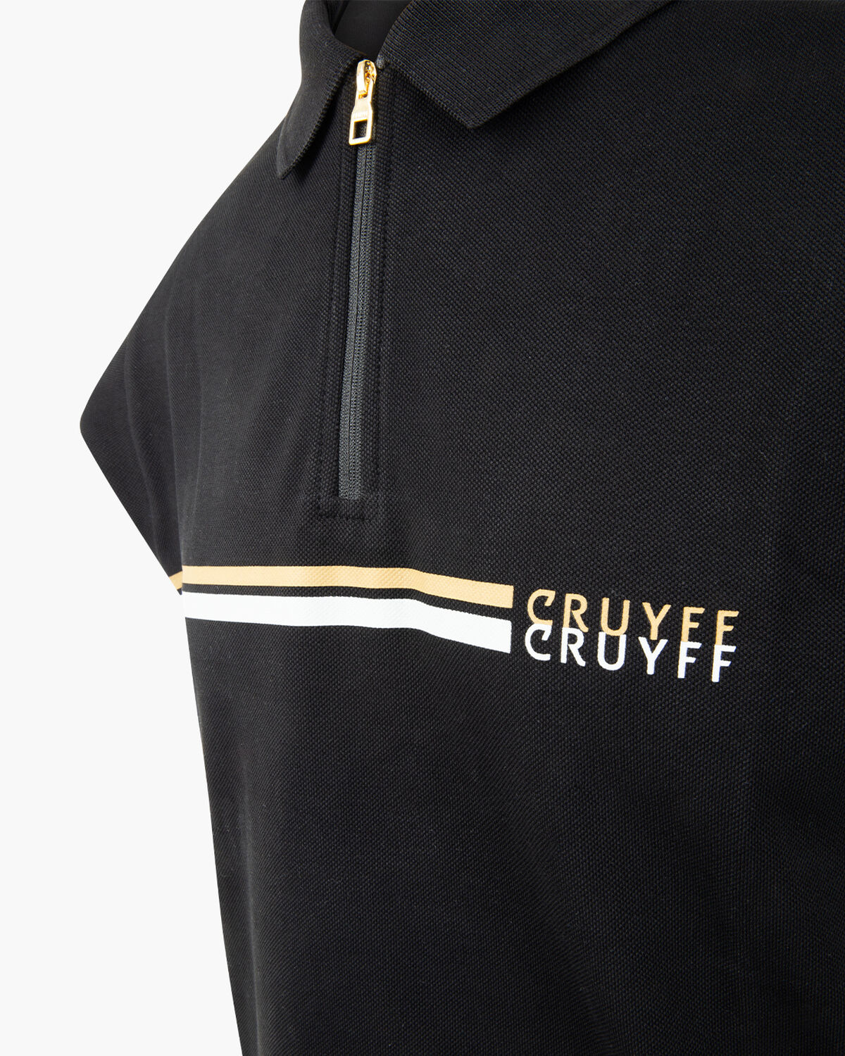 Fuze polo, Black/Gold, hi-res