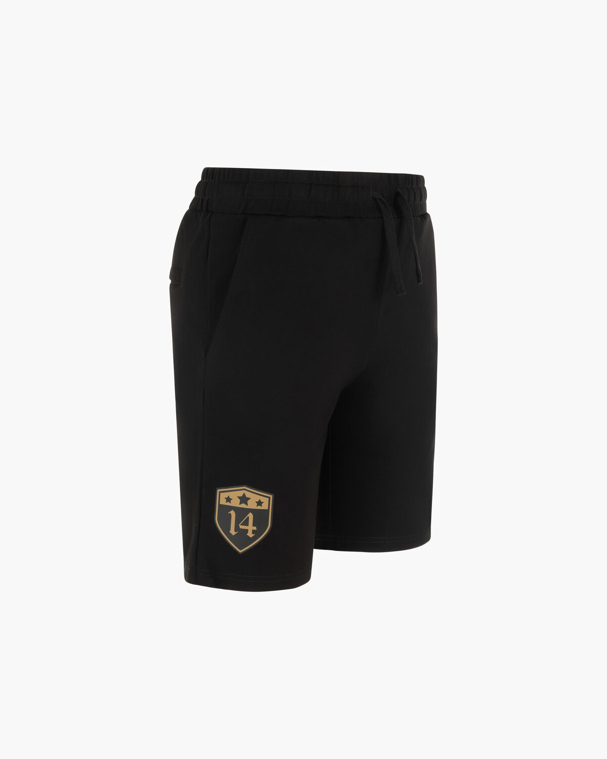 Badge Short, Black/Gold, hi-res