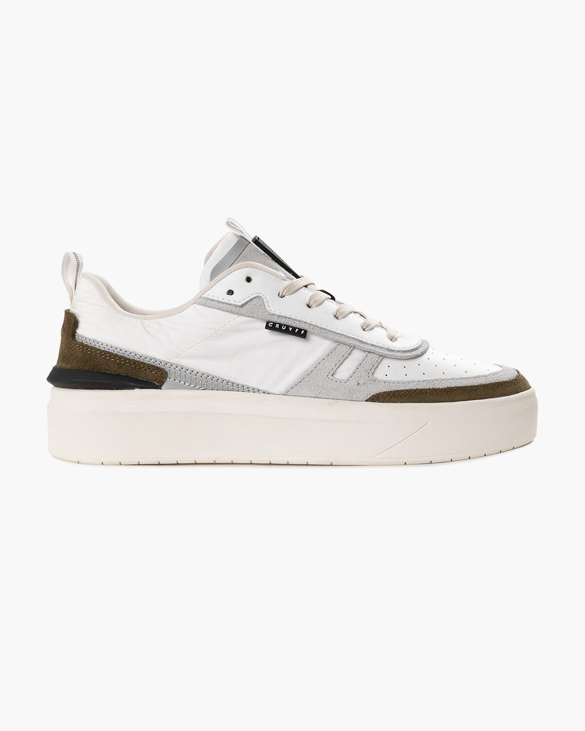 Cambria - Soft Leather/Crepe Nylon/Suede, White/Green, hi-res