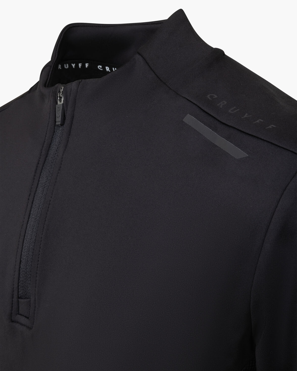 Metabolic 1/4 Zip LS Top, Black, hi-res