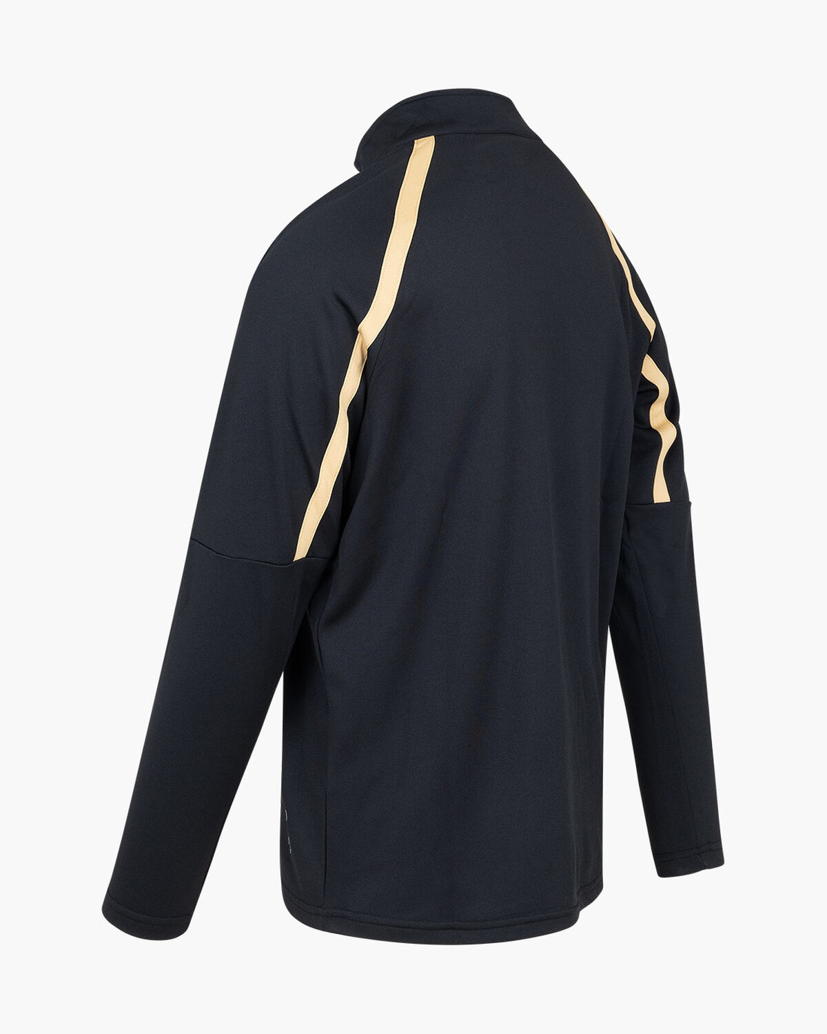 Cruyff Tech Turn Half Zip Seni, Black/Gold, hi-res