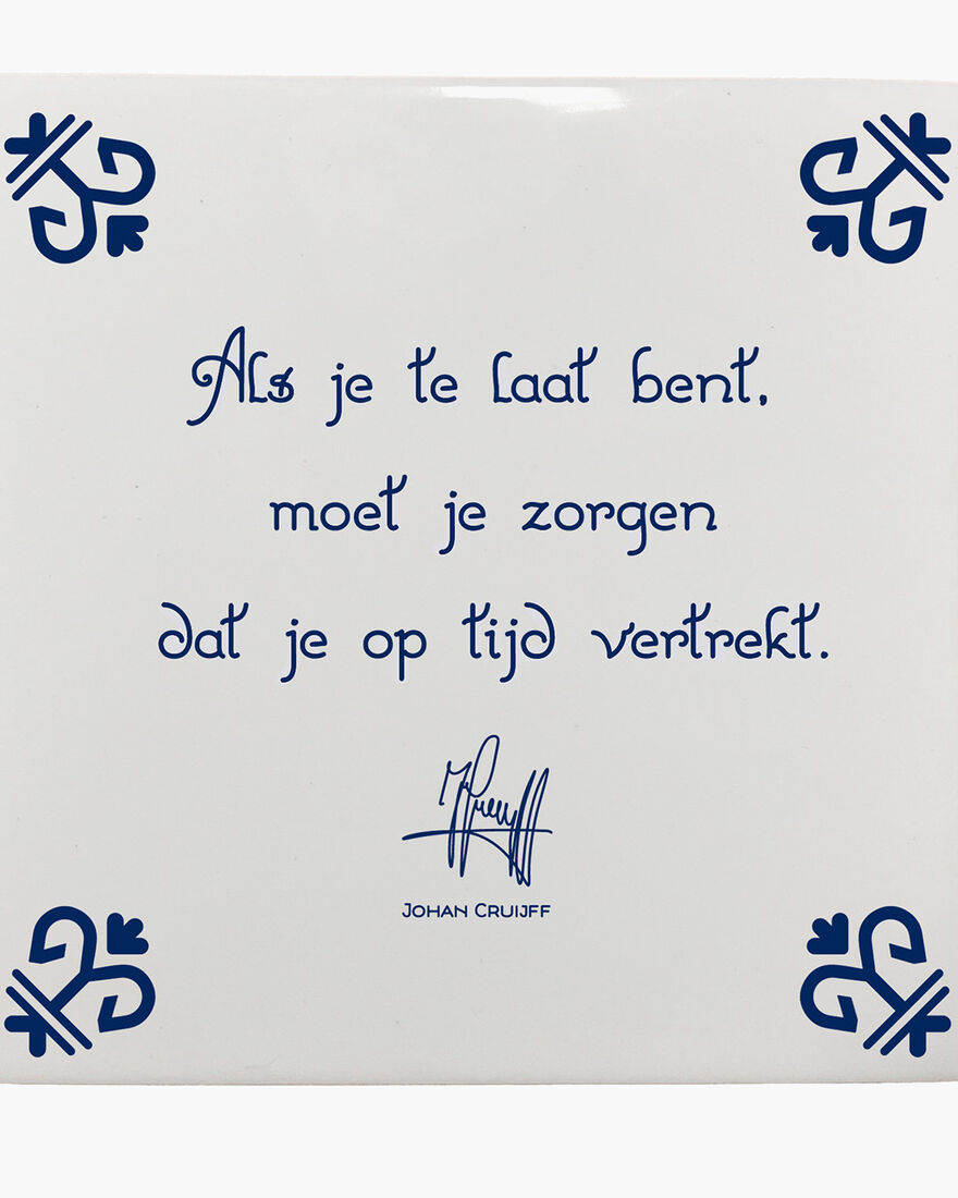 Als je te laat bent, moet je zorgen dat je op tijd, White, hi-res