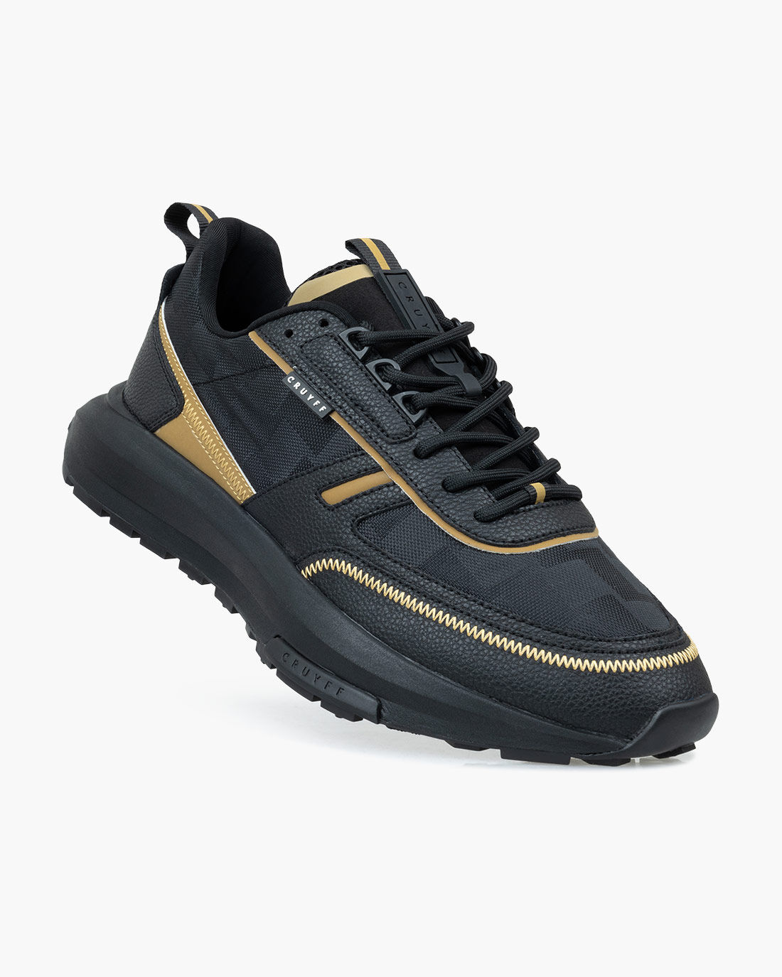 Cruyff trainers black and gold on sale