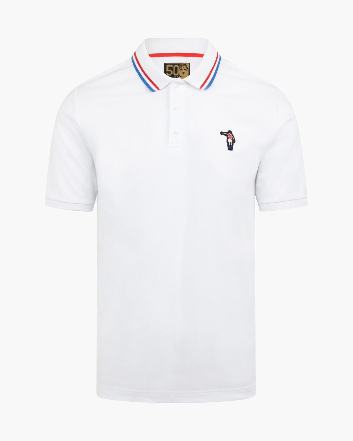 Dos Rayas Polo, White/Red, hi-res