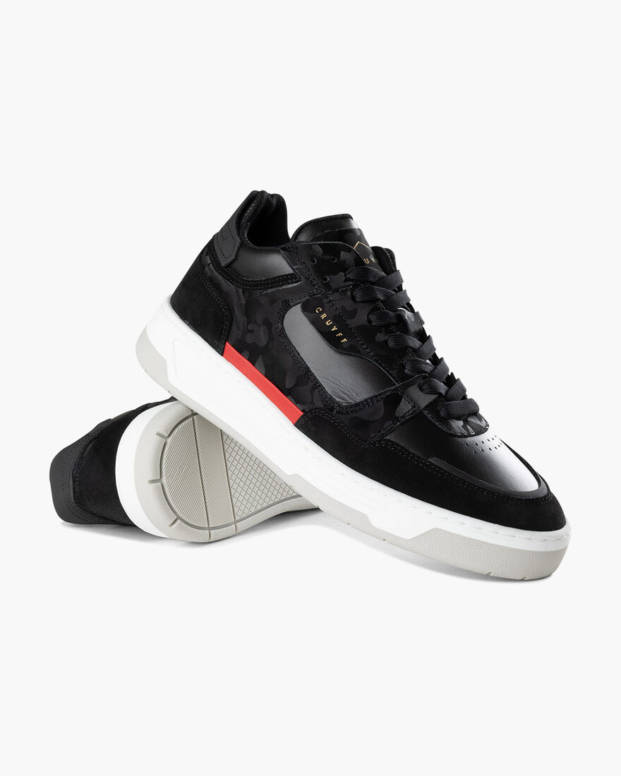 Nemes Mid - Soft Nappa/Camo leather, Black/Red, hi-res