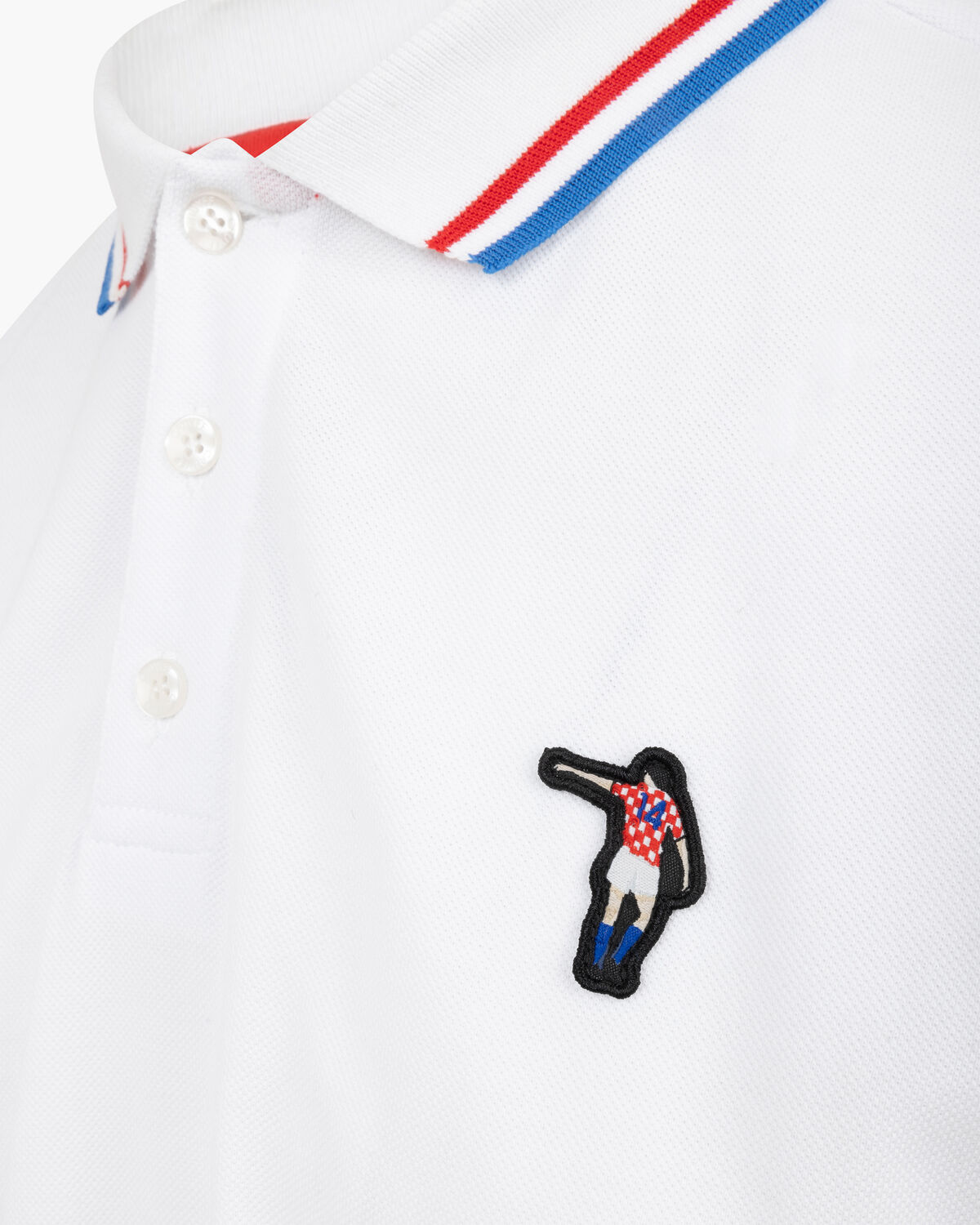 Dos Rayas Polo, White/Red, hi-res