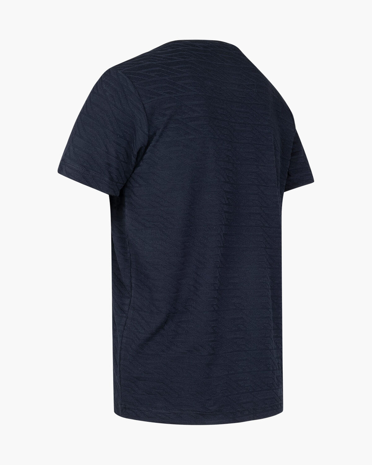 Casco Jacquard Tee  - Cotton, Navy, hi-res