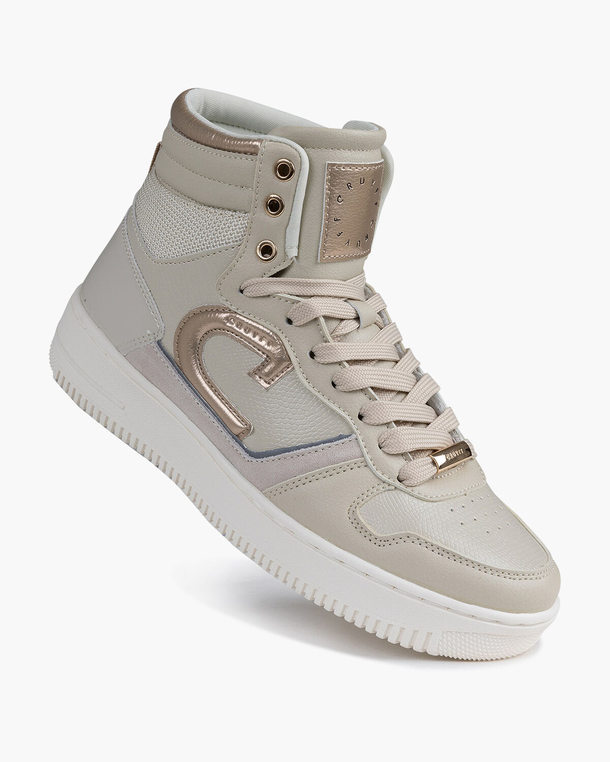 Campo High Lux - Tumbled/Suede/Patent, Crème, hi-res
