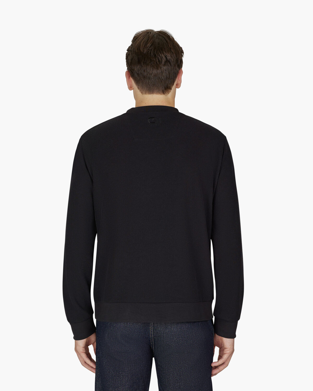 Retro Badge Jumper, Black, hi-res
