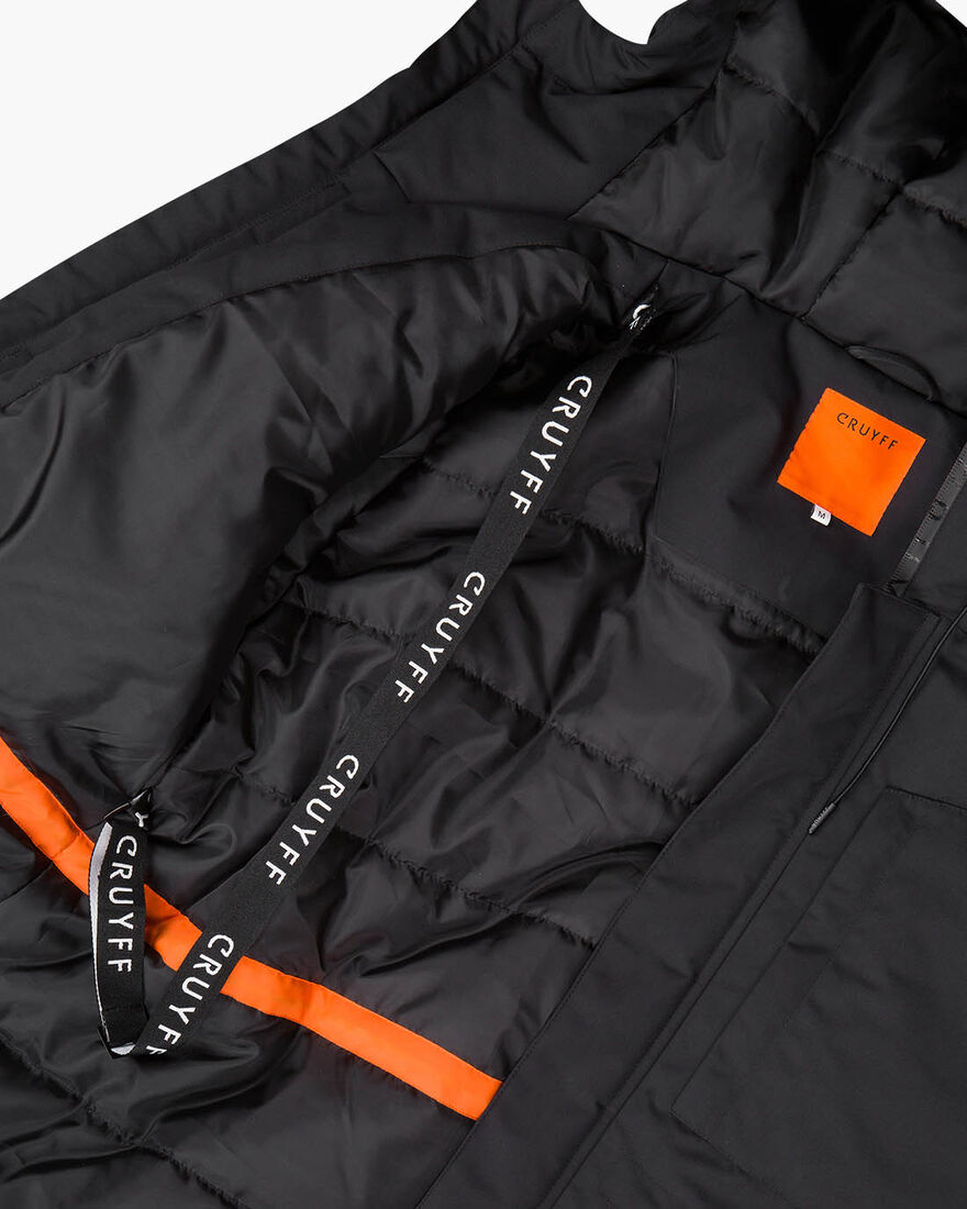 Romano Parka Jacket - Black - 100% Polyamide, Black, hi-res