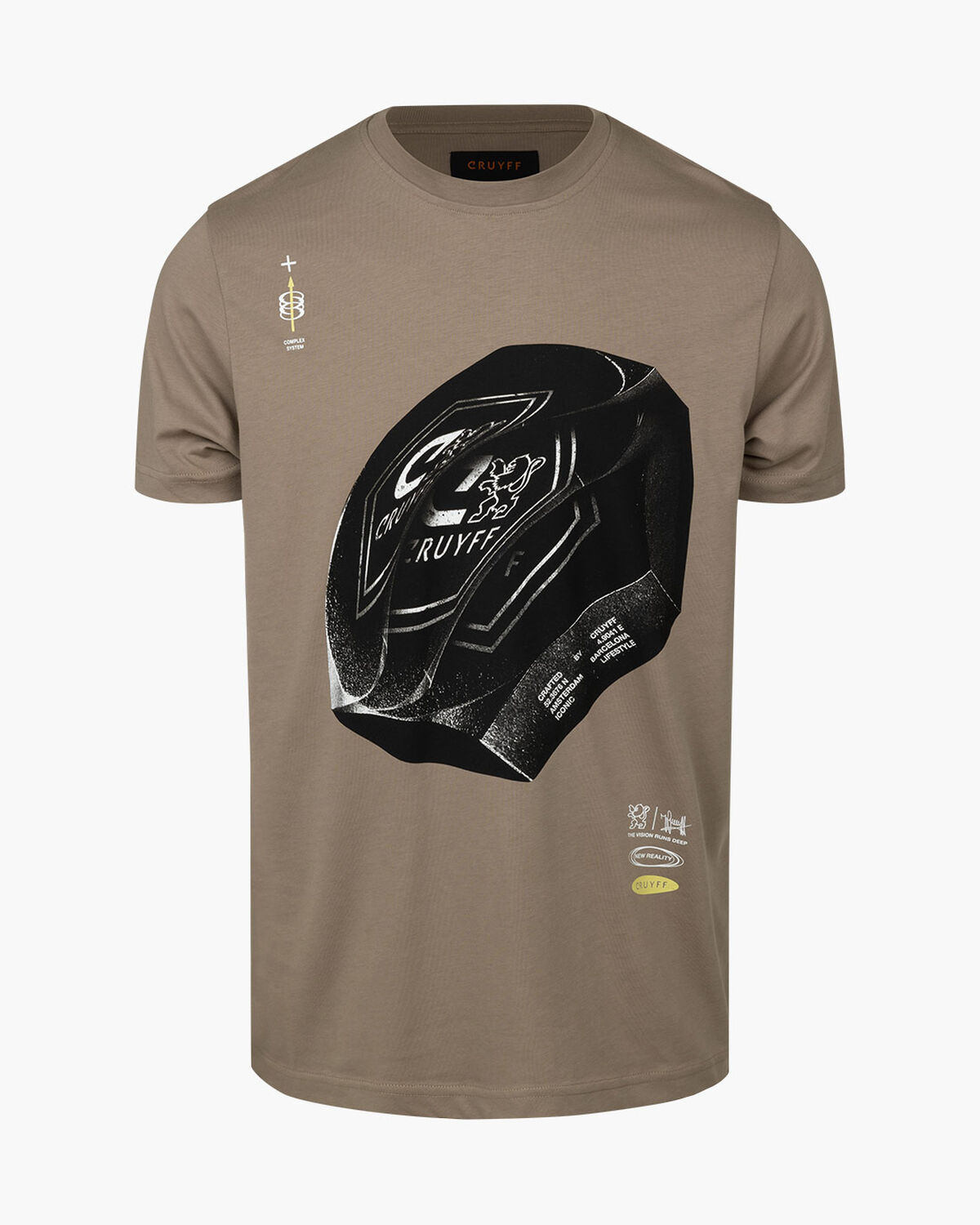 Alex Tee - 100%Cotton, Sand, hi-res