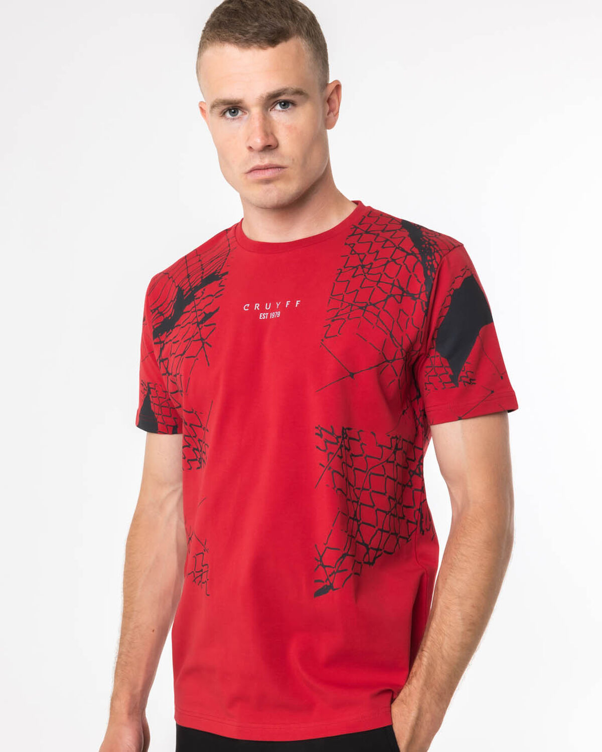 Rafael Tee  - 95% Cotton / 5% Elastane, Red, hi-res