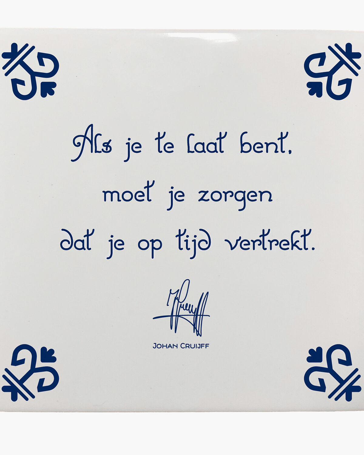 Als je te laat bent, moet je zorgen dat je op tijd, White, hi-res